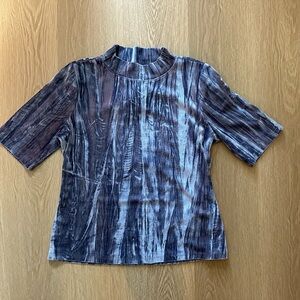 Pilcro Velvet Top in Blue